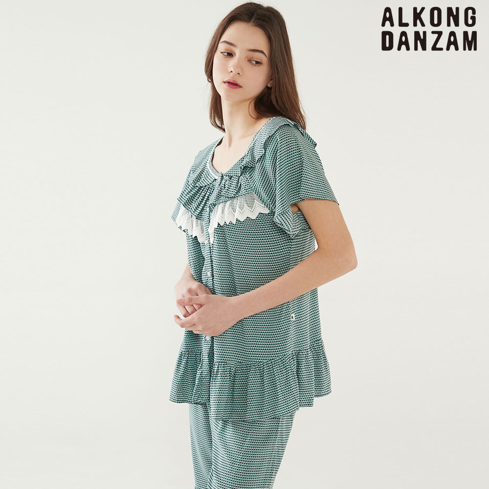 알콩단잠 여성잠옷 델타 45수레이온 여름 파자마 반팔 상하세트