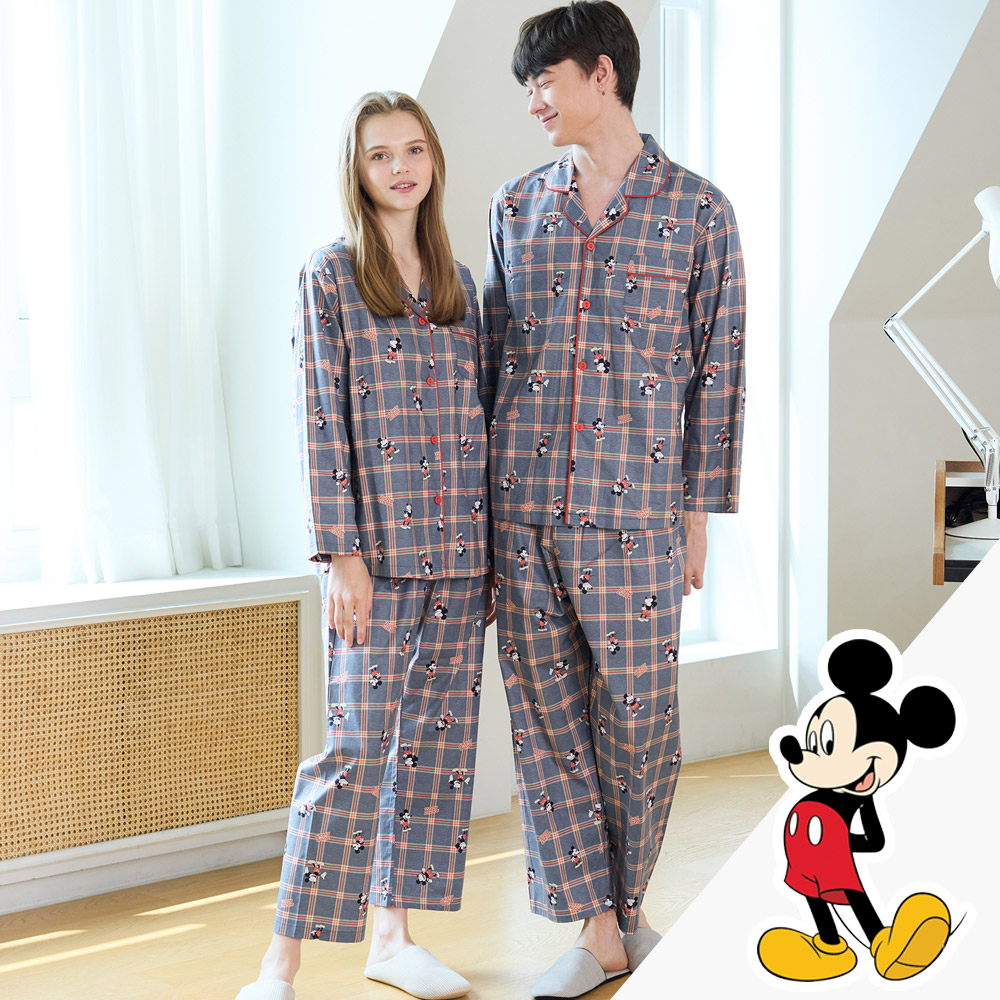 디즈니정품 커플파자마 미키마우스 순면잠옷 미키메로우 홈웨어 (카라형)