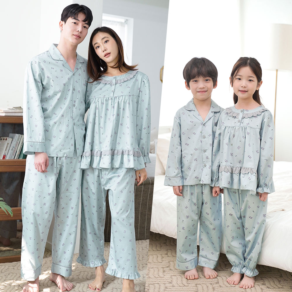 가족파자마 커플 시밀러룩 잠옷세트 순면 홈웨어 집에서입는옷