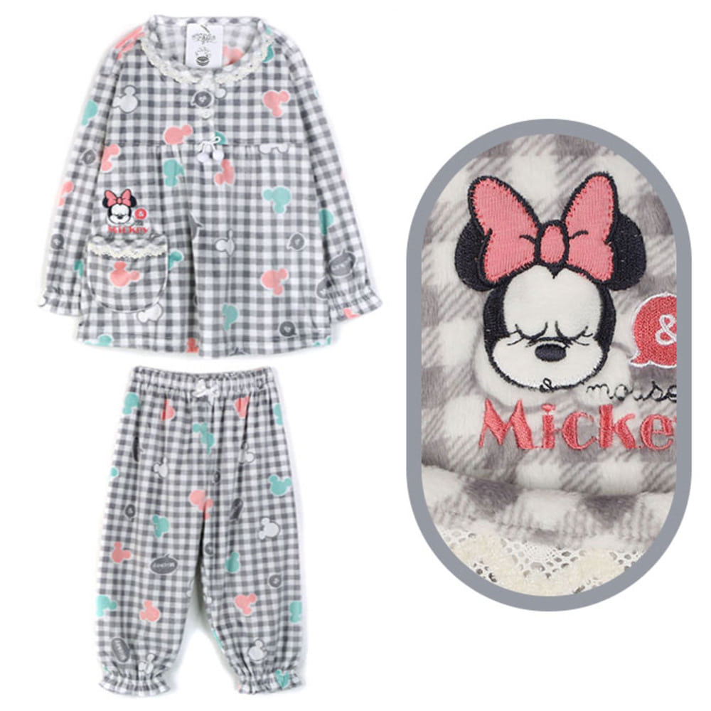 미키마우스 어린이잠옷 키즈상하복 포근미니 아동파자마 홈웨어 실내복 (3~10세)